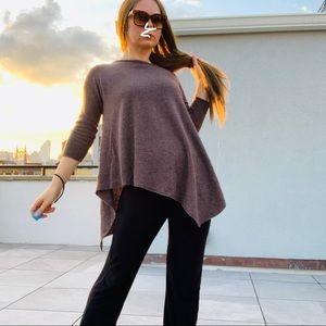 Philosophy Cashmere Shark Asymmetrical Hem Long Sweater